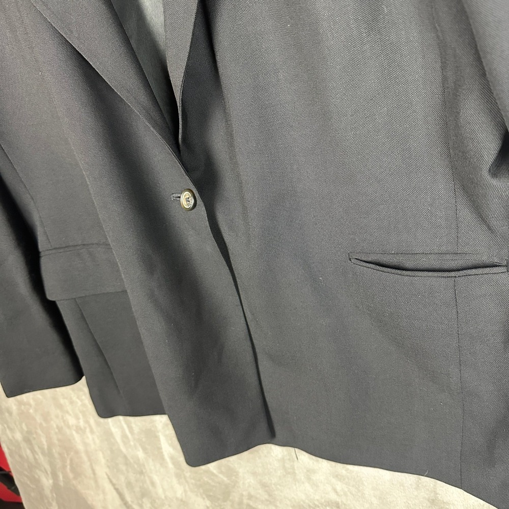 Vintage Orvis Black Blazer Mens 20R Tailored in USA Classic Sport Coat - Picture 5 of 9